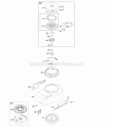 Part Location Diagram of 790297 Briggs and Stratton Housing-blower